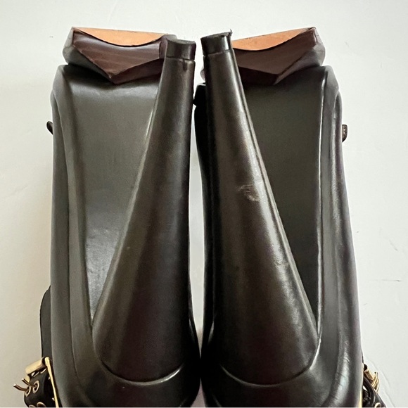 Velvet Angels Socialista Leather Platform Stilettos - Picture 14 of 16